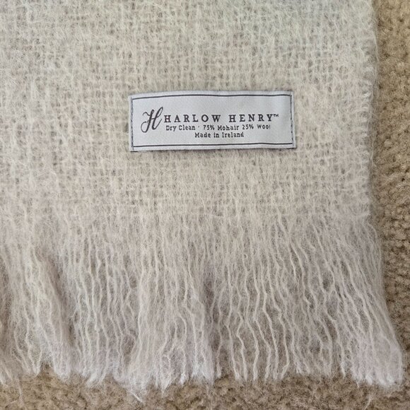 NWOT Thick Mohair/Wool Throw Blanket Earthy Boho - Picture 4 of 15